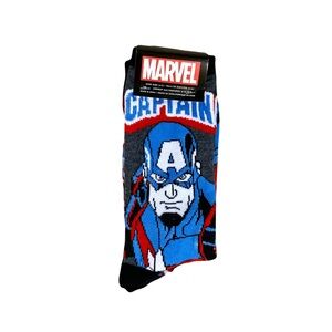 Marvel Captain America Crew Socks Men’s Size 6-12